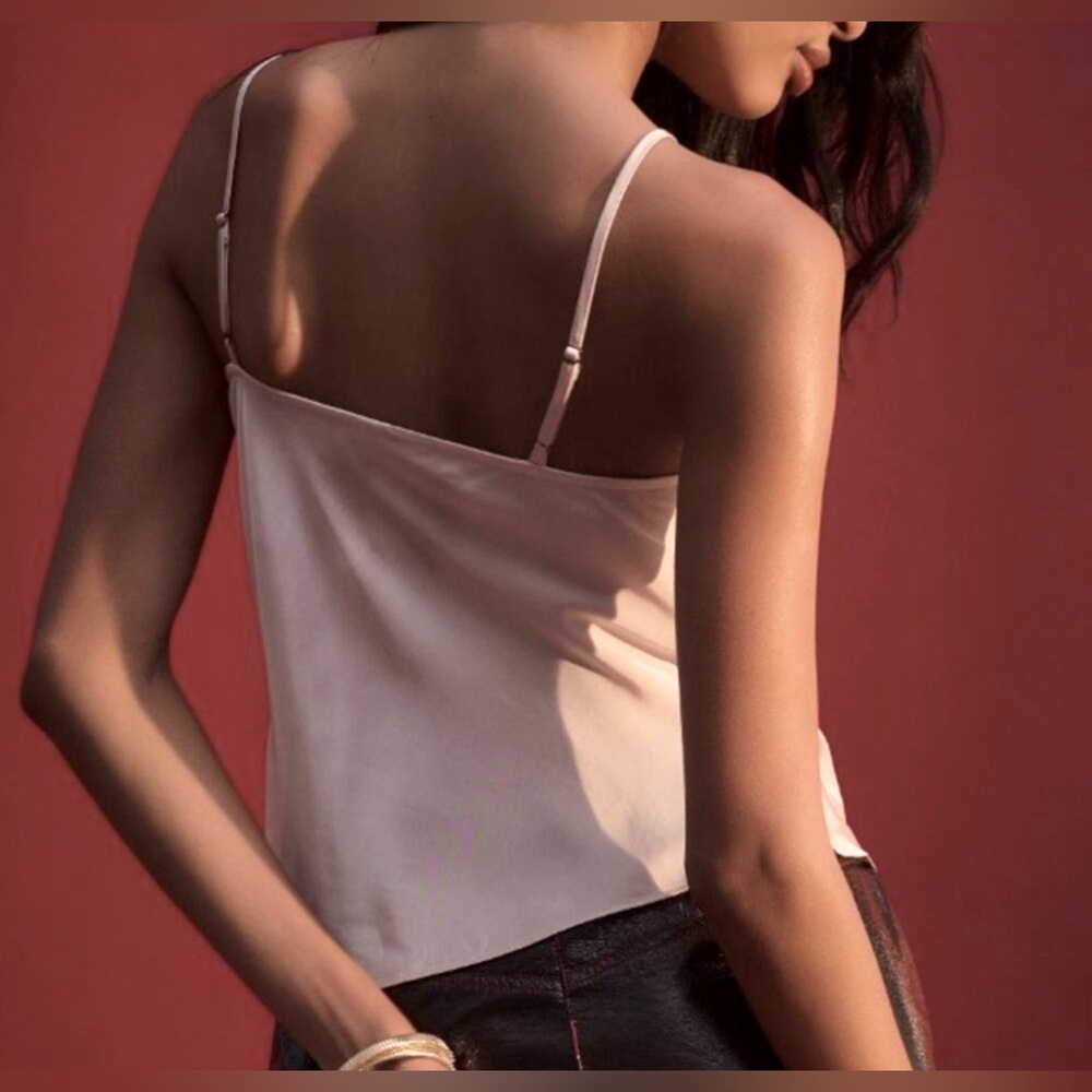 Anthropologie Easy Silky Cami Slip Tank Top in Light Sand Size XL - Picture 2 of 3